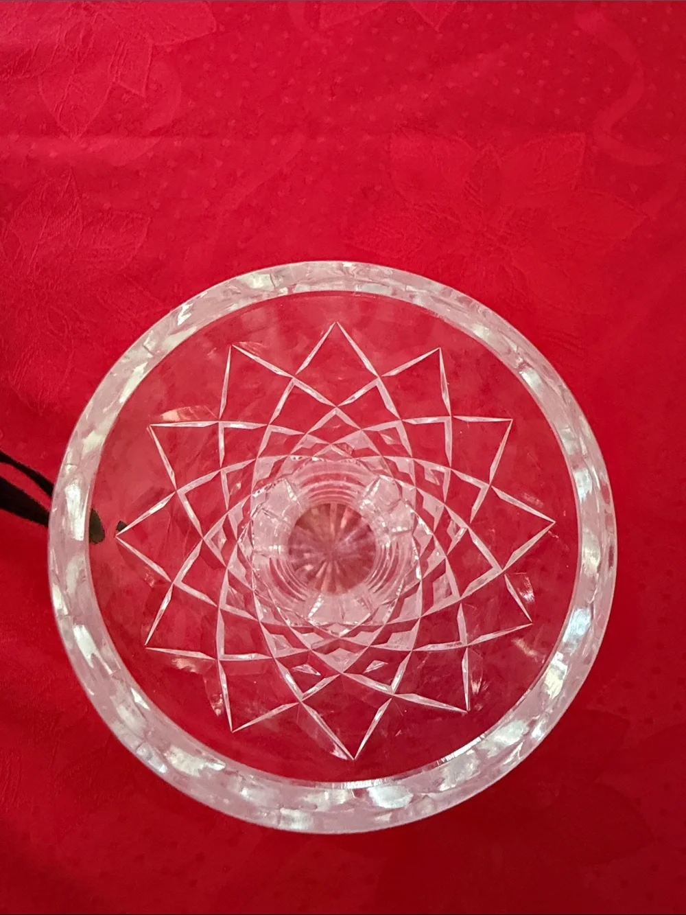 Waterford Crystal Clear Cut-Glass Vase stamped